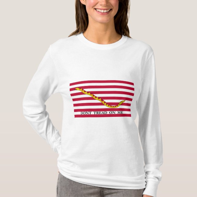 Don't Tread on Me US Naval Jack T-Shirt (Front)