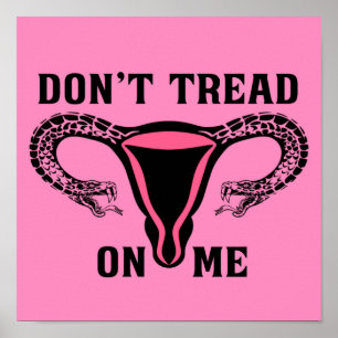 Don't Tread On Me Uterus Poster