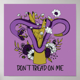 Dont Tread On Me Uterus Poster
