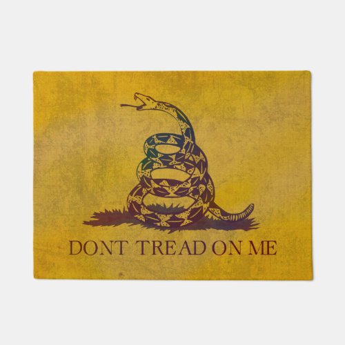Dont Tread on Me Vintage Patriotic Flag Doormat