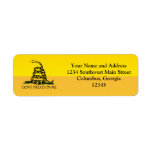 Don't Tread on Me, Yellow Gadsden Flag Ensign Label