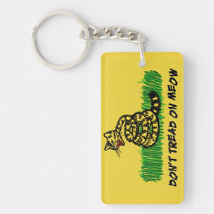 Don't Tread on Meow Keychain