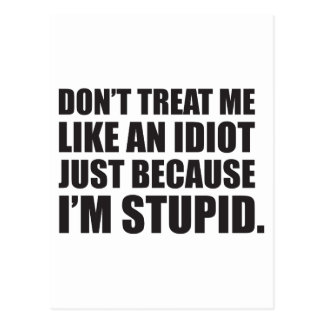 I'm With Idiot Postcards & Postcard Template Designs