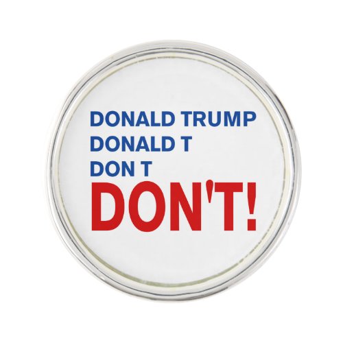 dont trump lapel pin