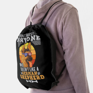 Don't Trust Anyone Doesn't Like A German Shepherd Drawstring Bag