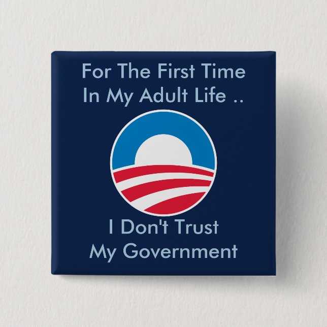Don't Trust Government Button (Front)