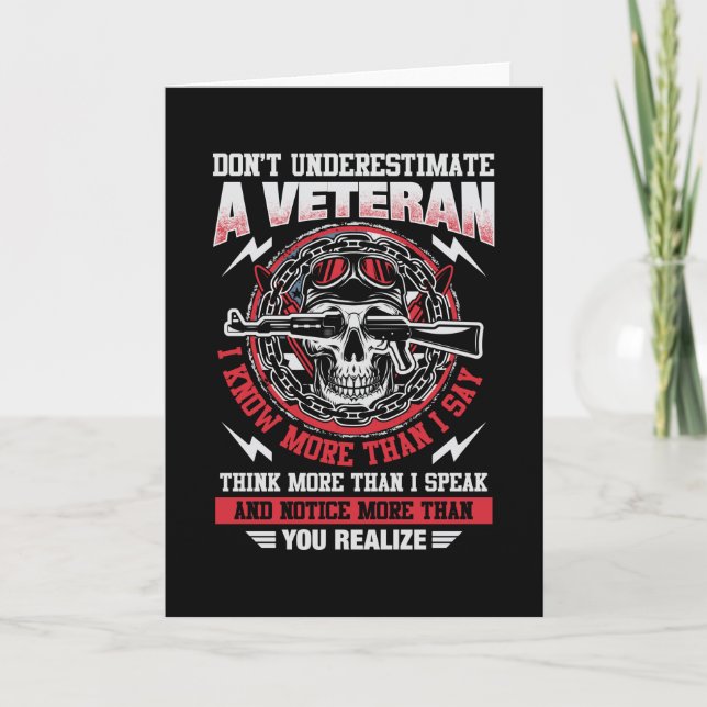 Dont Underestimate Veteran - US Card (Front)
