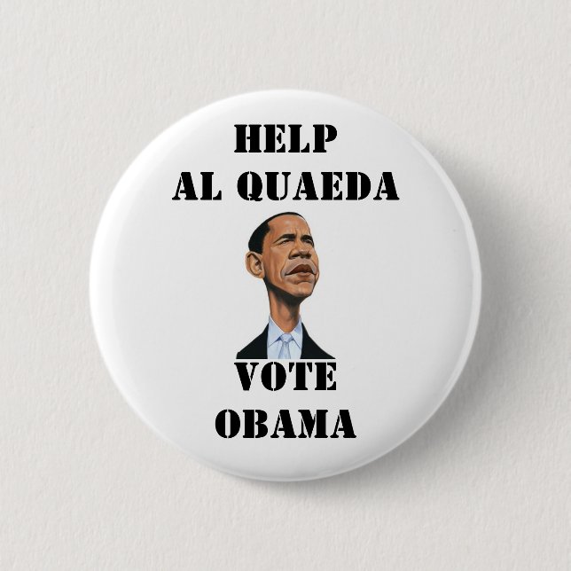 DON'T VOTE FOR OBAMA PINBACK BUTTON (Front)