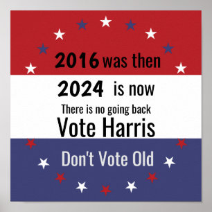 Don't Vote Old Vote Harris v3 Poster