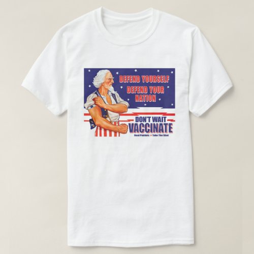 Dont Wait Vaccinate Uncle Sam Retro Take The Shot T_Shirt