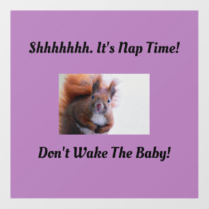Don't Wake The  Baby Floor Decal