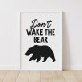 Don't Wake the Bear Woodland Nursery Decor