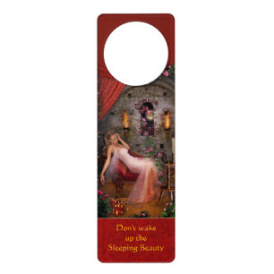 Don't wake up the Sleeping Beauty Door Hanger