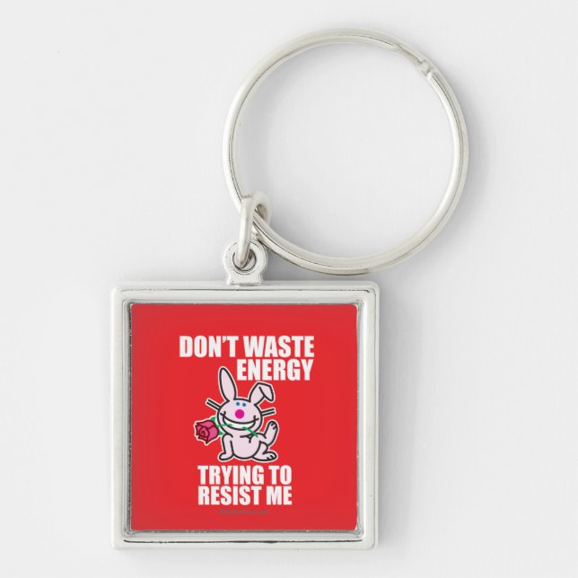 Don't Waste Energy Keychain (Front)