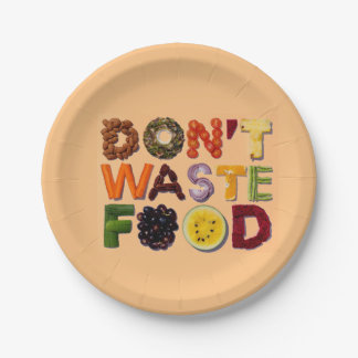 Don't waste Food Paper Plates