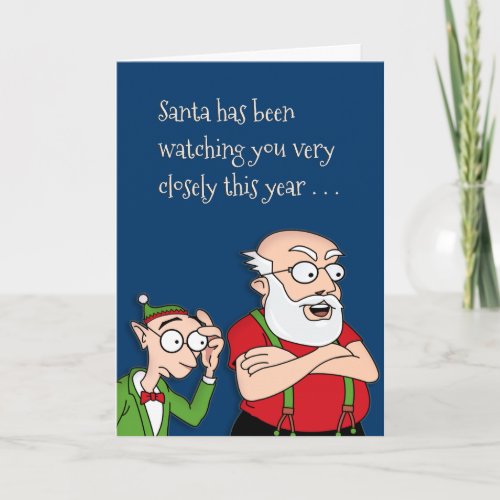 Dont Waste Santas Time Holiday Card