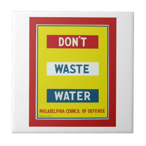 Dont Waste Water Tile