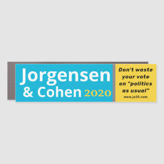 Don't waste your vote on "politics as usual". car magnet