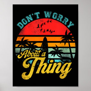 Don't Worry About A Thing Jamaican Rasta Reggae Fu Poster