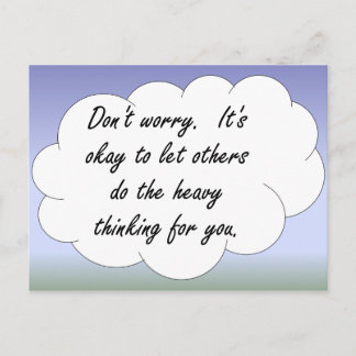 Don't Worry About Plagiarism Postcard