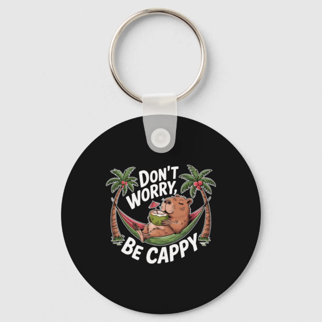 Dont Worry Be Cappy Keychain (Front)