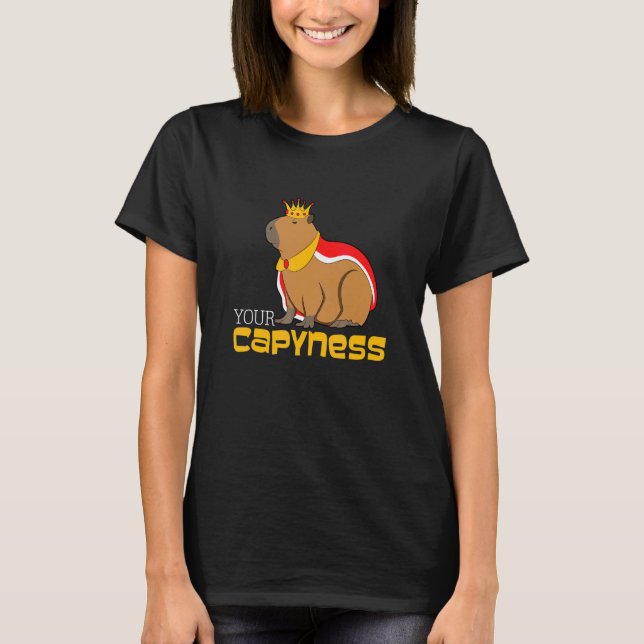Dont Worry Be Capy Cute Capybara T-Shirt (Front)