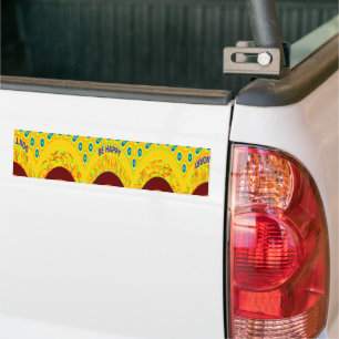 Don't Worry Be Happy Art Print Bumper Sticker