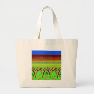 Don't Worry Be Happy Art Print Large Tote Bag