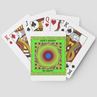 Don't Worry Be Happy Art Print Poker Cards