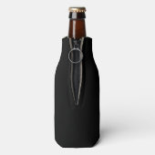 Don't Worry Be Happy Bee | Bumble Bee Black Bottle Cooler (Bottle Back)