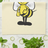 Don't Worry Be Happy Bee | Bumble Bee Kitchen Towel (Folded)