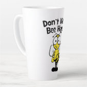 Don't Worry Be Happy Bee | Bumble Bee Latte Mug (Left Angle)