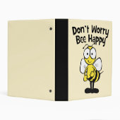 Don't Worry Be Happy Bee | Bumble Bee Mini Binder (Background)