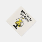 Don't Worry Be Happy Bee | Bumble Bee Napkins (Corner)