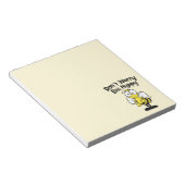 Don't Worry Be Happy Bee | Bumble Bee Yellow Notepad (Angled)