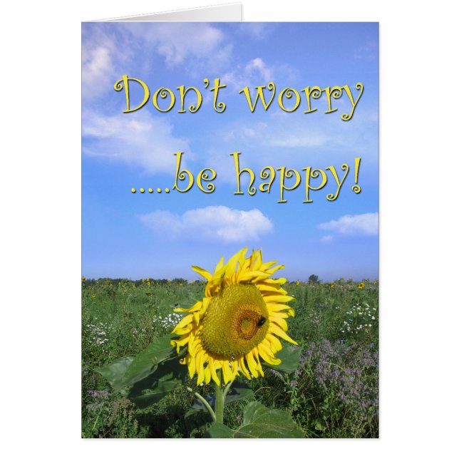 Don't worry... be happy! cards (Front)