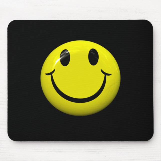 Dont Worry Be Happy Face  Mouse Pad (Front)