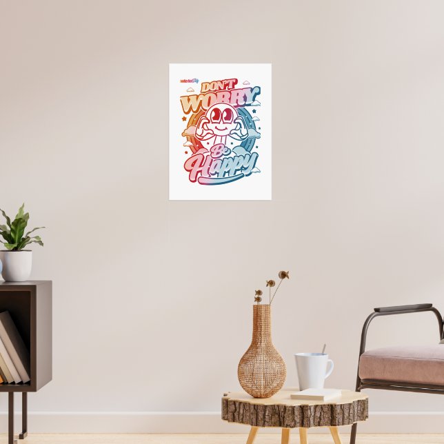 Don't worry, be happy poster (Living Room 3)