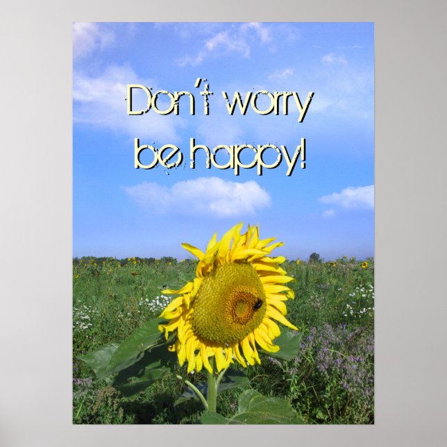 Don't worry, be happy poster (Front)