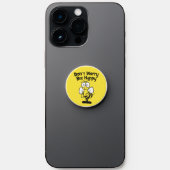 Don't Worry Be Happy Yellow Bumble Bee PopSocket (Front)