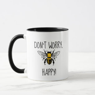 Don't Worry Be Happy Yellow Mug