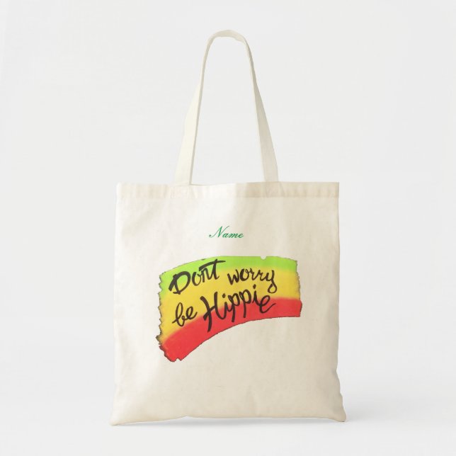 Don't Worry Be Hippie Thunder_Cove Tote Bag (Front)