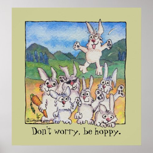 Dont worry be hoppy Custom Poster Print