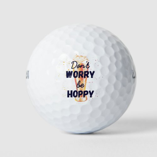 Dont Worry Be Hoppy  Easter Golf Balls