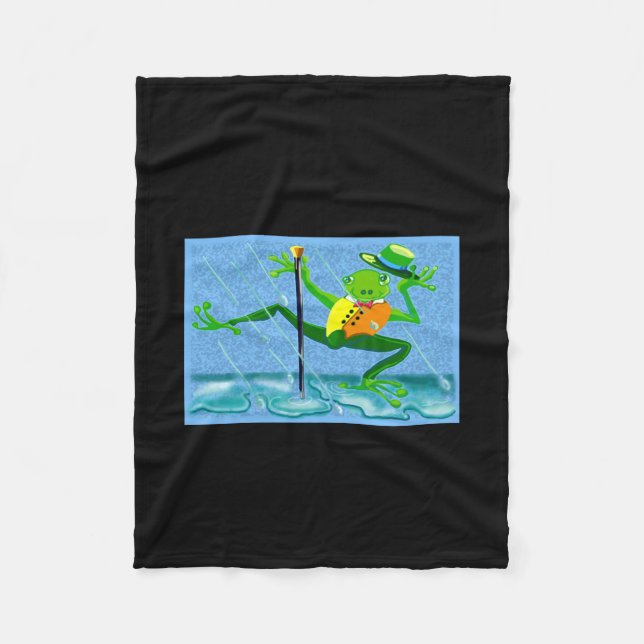 Dont Worry Be Hoppy Toddler  Fleece Blanket (Front)