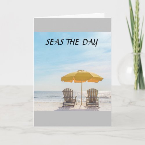 DONT WORRY BEACH HAPPY FUN 70th BIRTHDAY    Card