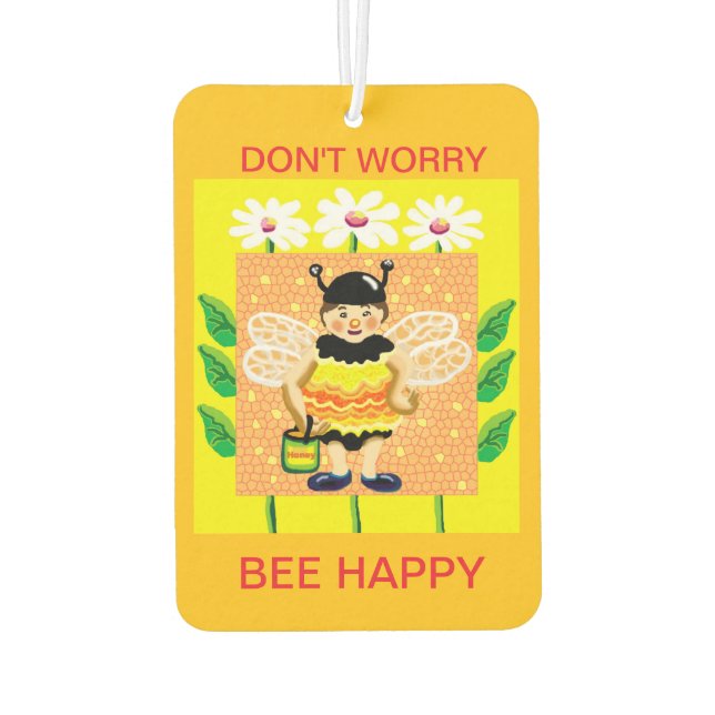 Don't worry, Bee happy Air Freshener (Back)