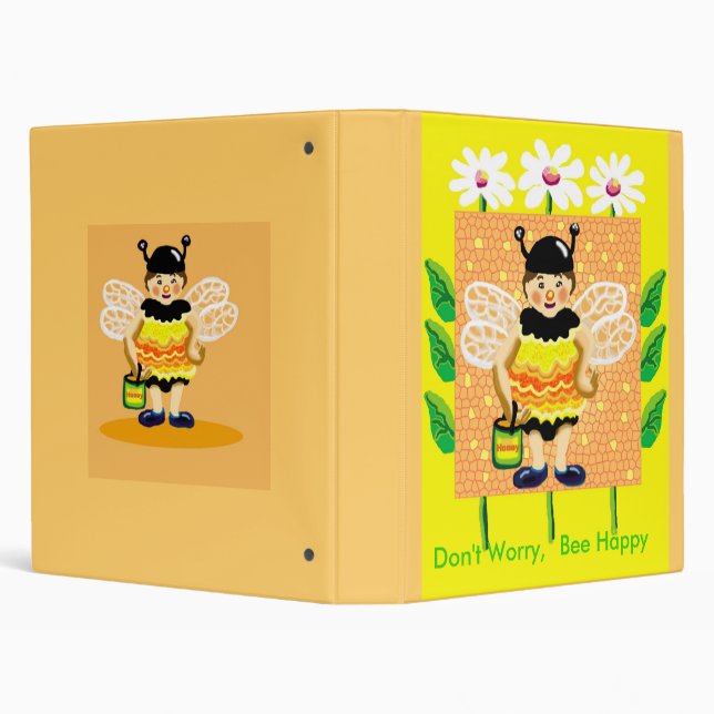 Don't worry, bee happy binder (Background)