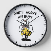 Don't Worry Bee Happy Clock (Front)