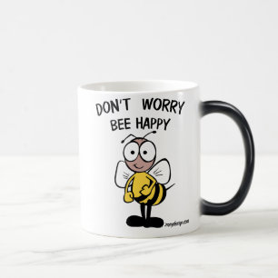 Don't Worry Bee Happy Color Morph Mug
